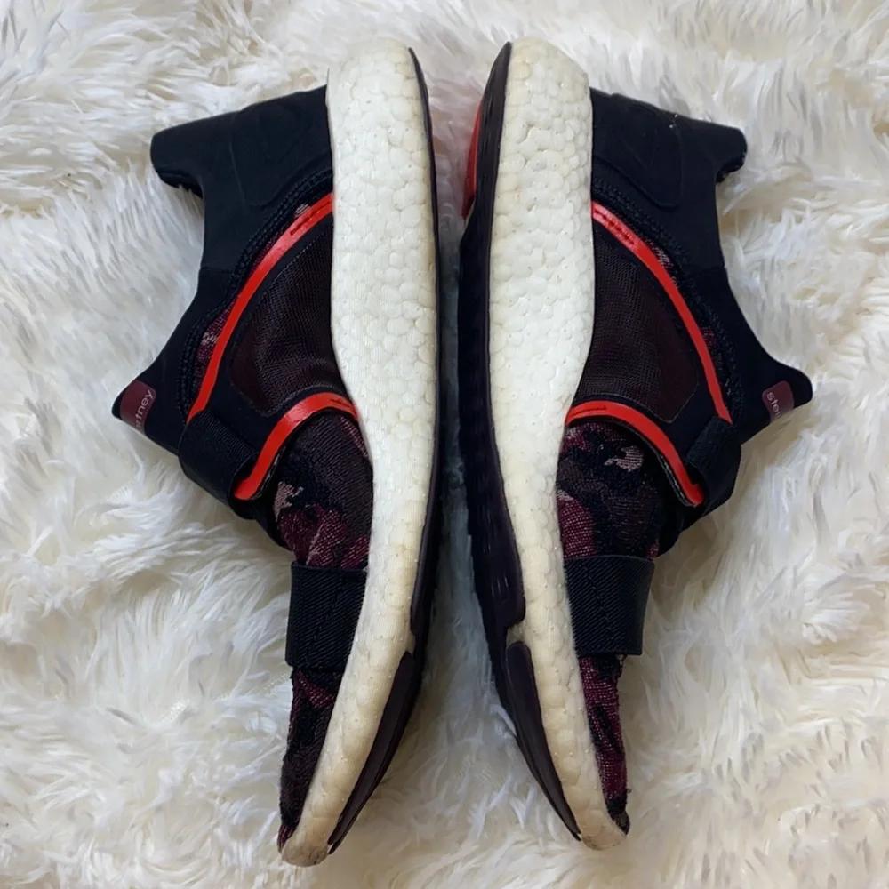 Adidas by Stella McCartney Black Red Purple Tennis Shoes Size 7.5